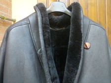Montone nero donna vera pelle