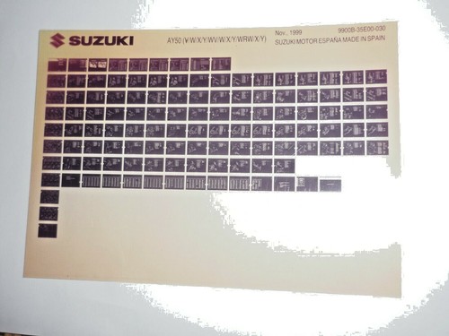 Suzuki ux50w 2000 - suzuki, ux50w(x/y)
