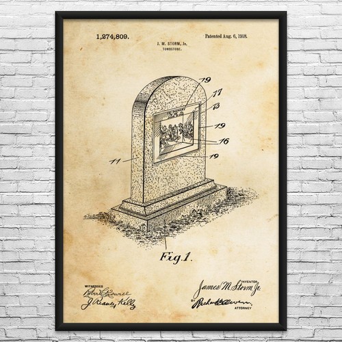 Tombstone patent wall - patent,