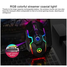 Raton gaming con luz RGB con 3