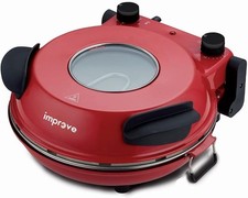 Improve, Forno pizza IMPFEP33BPB, Rosso, Pietra Refrattaria, Potenza 1200W, Term