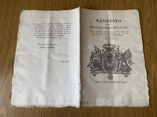 Antico manifesto della regia - manifesto,