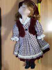 DOLLS BAMBOLE IN CERAMICA BISQUIT BAMBINA CHE SOGNA 35 CM #14