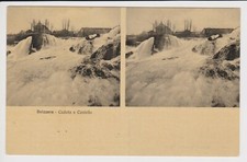 RARA ANTICA CARTOLINA STEREOSCOPICA DI SVIZZERA - ED. ALTEROCCA - FORM. PICCOLO