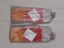 Coppia plastiche gemme fari posteriori per MERCEDES 307D d'epoca bordo argento