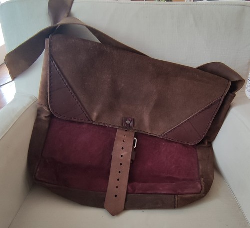 Borsa pelle scamosciata da - borsa,