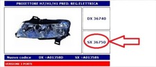 36750 51712712 FARO PROIETTORE SX 2H1/H7 FIAT STILO 3 PORTE  10/2001- 