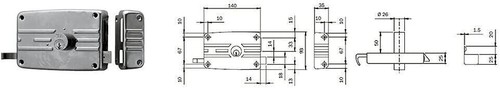 Iseo 431604 serratura cancello - iseo,