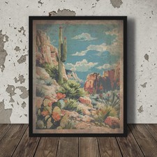 Cactus flower wall - wall, art