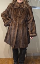 pelliccia visone marrone