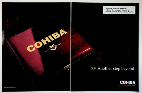 Pubblicità rivista cohiba - pubblicità,