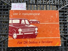 Libretto uso e manutenzione Fiat 124 Berlina e Familiare - 1973 - Originale 