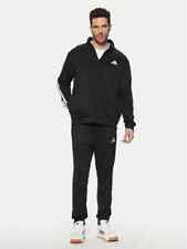 TUTA ADIDAS UOMO 3 STRIPES FT TT TS JC5375 INTERA NERO MAN ORIGINALE