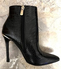 STIVALETTO PITONATO NERO TACCO
