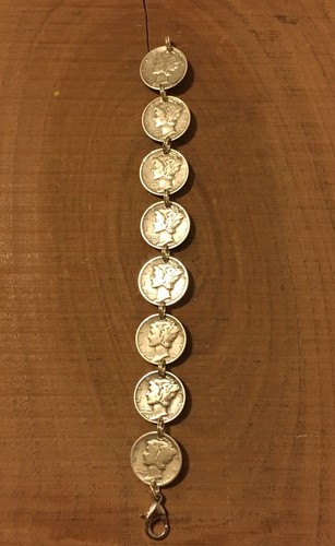 Bracciale mercury dime - dime, monete