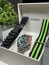 Quadrante vintage SEIKO DIVER 150m Pepsi - 7002-7001 ANNO 1993. Scatola + DUE CINGHIE