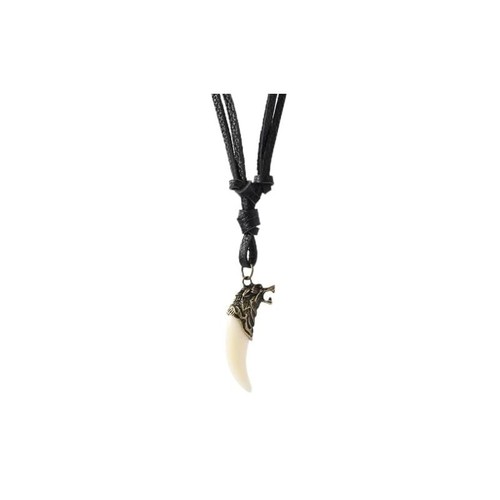 Collana rockyu denti - collana, lupo