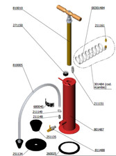 ACCESSORI PEZZI DI RICAMBIO PER POMPA MANUALE MGF DISOSTRUENTE SCARICHI 904100