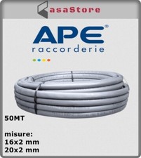 APE - ROTOLO TUBO MULTISTRATO COIBENTATO 50 MT DIAMETRO 16 - 20 x2  PER IMPIANTI