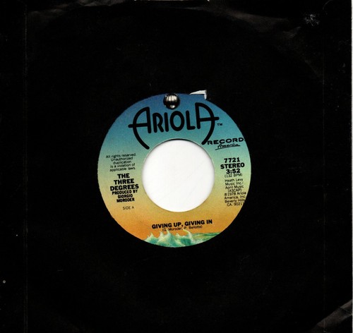 Three degrees giving up - degrees, (the):giving