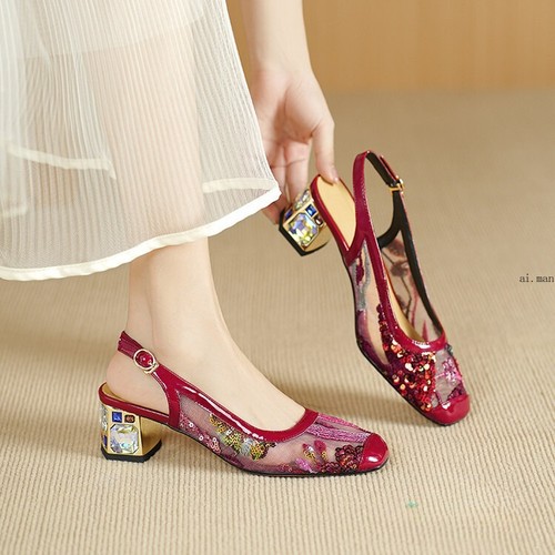Sandali donna tacco - , grosso