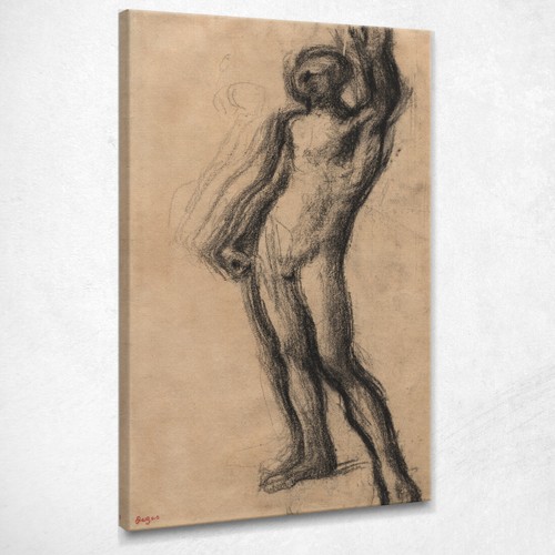 Uomo nudo piedi con mano - piedi,