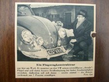 VW Volkswagen Maggiolino, Maggiolino Maggiolino, Ala Aerofix, Spoiler, Illustrazione, 1952