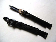 Coppia di cinturini in lucertola ZENITH autentici