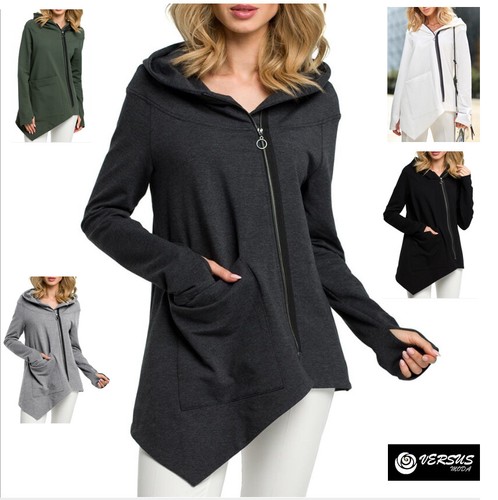 Giacca maglia con cappuccio - con,