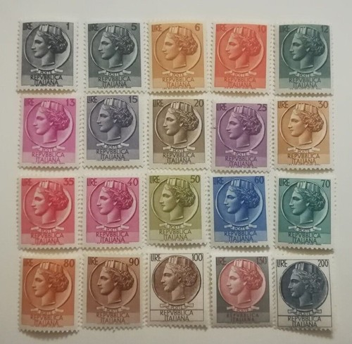 Francobolli italia 1955 - francobolli,