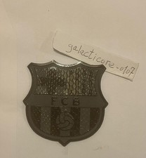 Distintivo toppa silicone nero UEFA Champions League La Liga FC Barcelona 70 x 70 mm