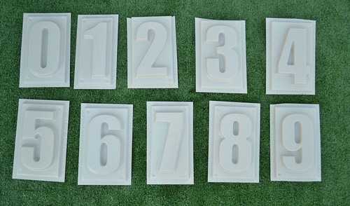 Set numeri 10 stampi in - set, di