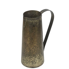 Brocca Antica Vintage Metallo Contadina Artigianale 900 H.26cm Rustico Farmhouse