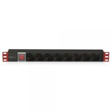 Techly Professional Multipresa 8 Posti da Rack 19'' con Interruttore Spina C20 1