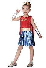 Costume Super Woman Costumino Bambina Travestimenti Halloween L.3286