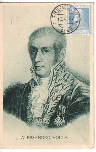 Alessandro volta italia 1927 - volta,