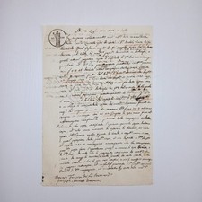 1880 Bellissimo Manoscritto Su