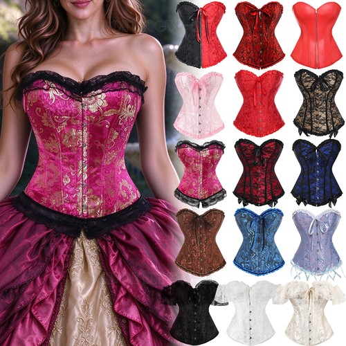 Corsetto donna pizzo volant