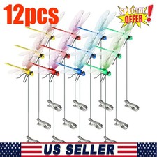 12×Fake Dragonfly Clips Clip