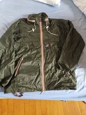 Impermeabile K-Way verde militare taglia XL-XXL