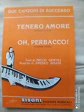 AMEDEO SISANI "TENERO AMORE" - "OH, PERBACCO !" - 1996 - EDIZIONI SISANI 
