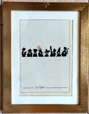 Litografia numerata e firmata