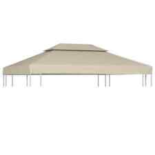 vidaXL Telo di Ricambio per Gazebo 310g/m² Beige 3x4m