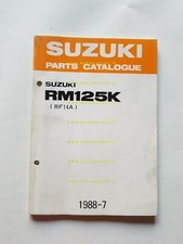 Suzuki RM 125 K cross 1988 catalogo ricambi originale spare parts catalogue