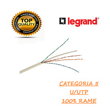 CAVO DI RETE CAT5E UTP Ethernet LSZH CAVO LAN BTICINO LEGRAND 032751 RAME 100%