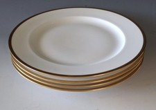 Rosenthal Donatello DINNER Plates Set of 4 Heavy GOLD Selb Bavaria MINT
