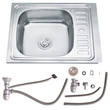 Lavello Cucina 60CM Incasso Acciaio Inox Lavello Lavabo Lavello ⭐️