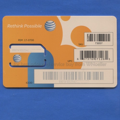 Scheda sim mini full - sim, at&t