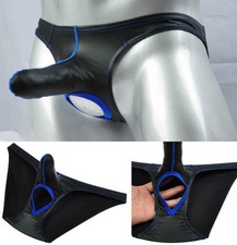 Slip uomo blu con noci finto