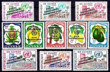 Guinea 1960 appartenenza ONU/ONU New Yor frutta banane limone ananas cibo MNH